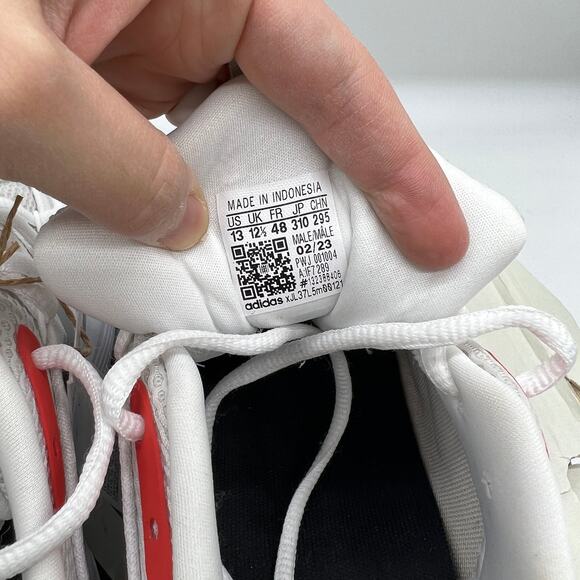 adidas White and Gray Athletic Shoes - Picture 8 of 16